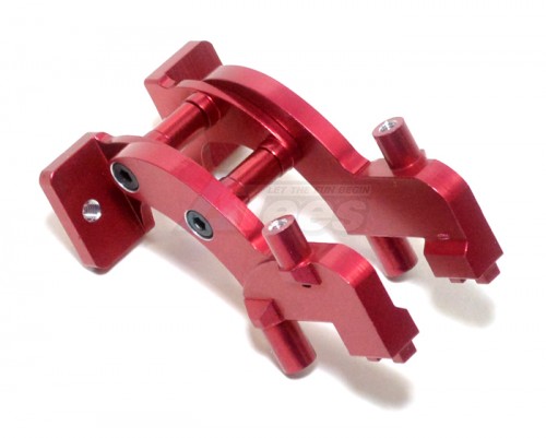 GPM Racing Traxxas 1/16 Mini E-Revo Aluminum Rear Wing Mount - 1 Set Red