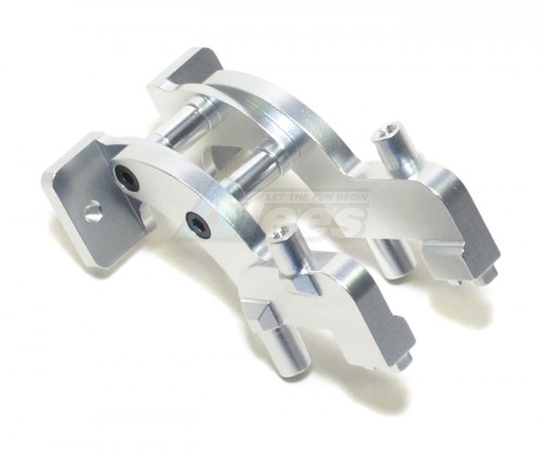 GPM Racing Traxxas 1/16 Mini E-Revo Aluminum Rear Wing Mount - 1 Set Silver