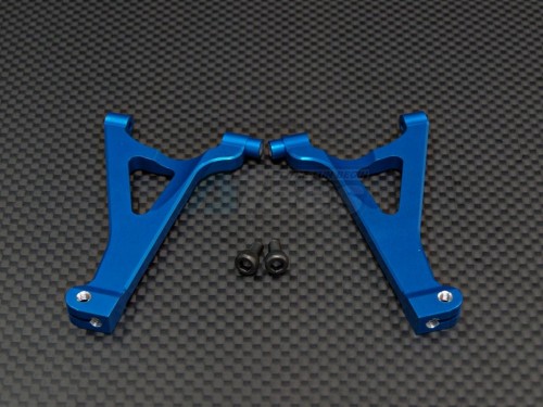 GPM Racing Traxxas 1/16 Mini E-Revo Aluminum Front Upper Arm - 1 Pair Set Blue