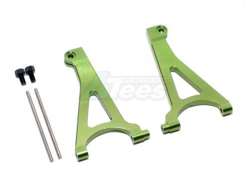 GPM Racing Traxxas 1/16 Mini E-Revo Aluminum Front Upper Arm - 1 Pair Set Green