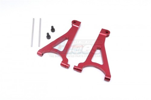 GPM Racing Traxxas 1/16 Mini E-Revo Aluminum Front Upper Arm - 1 Pair Set Red