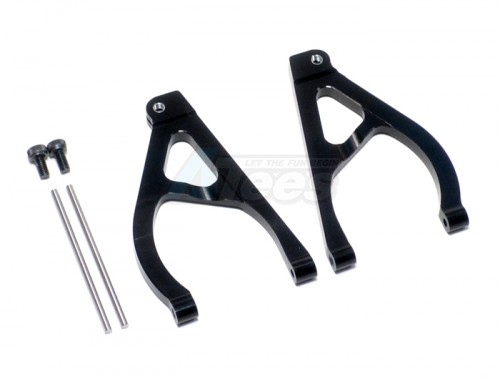 GPM Racing Traxxas 1/16 Mini E-Revo Aluminum Rear Upper Arm - 1 Pair Set Black