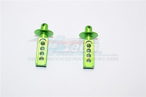 GPM Racing Traxxas 1/16 Mini E-Revo Aluminum Front Body Post - 1pr Green