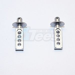 GPM Racing Traxxas 1/16 Mini E-Revo Aluminum Front Body Post - 1pr Gun Metal