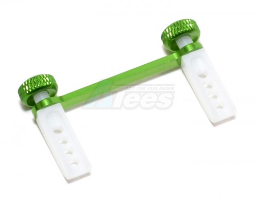 GPM Racing Traxxas 1/16 Mini E-Revo Aluminum Rear Modified Body Post Mount With Delrin Body Posts - 1 Set Green
