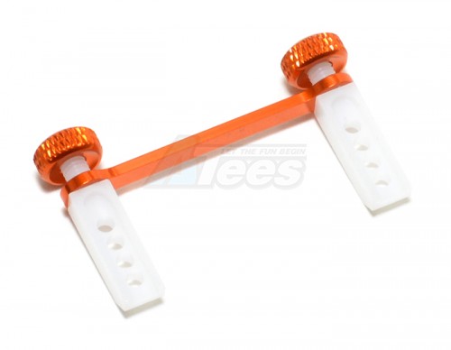 GPM Racing Traxxas 1/16 Mini E-Revo Aluminum Rear Modified Body Post Mount With Delrin Body Posts - 1 Set Orange