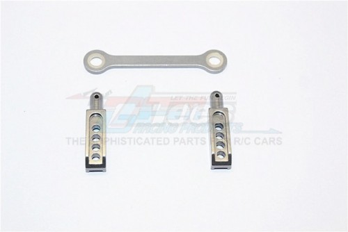 GPM Racing Traxxas 1/16 Mini E-Revo Aluminum Rear Body Post With Mount - 3pcs Gun Metal