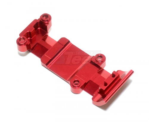 GPM Racing Traxxas 1/16 Mini Slash Aluminum Rear Skip Plate - 1 Pc Red