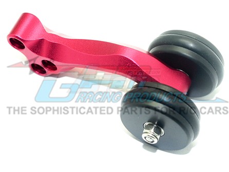 GPM Racing Traxxas 1/16 Mini E-Revo Aluminum Rear Wheelie Bar - 1 Set Red