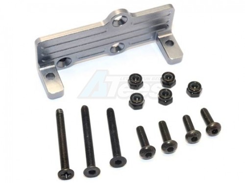 GPM Racing Gmade R1 Aluminium Servo Mount - 1Pc Set Gun Metal