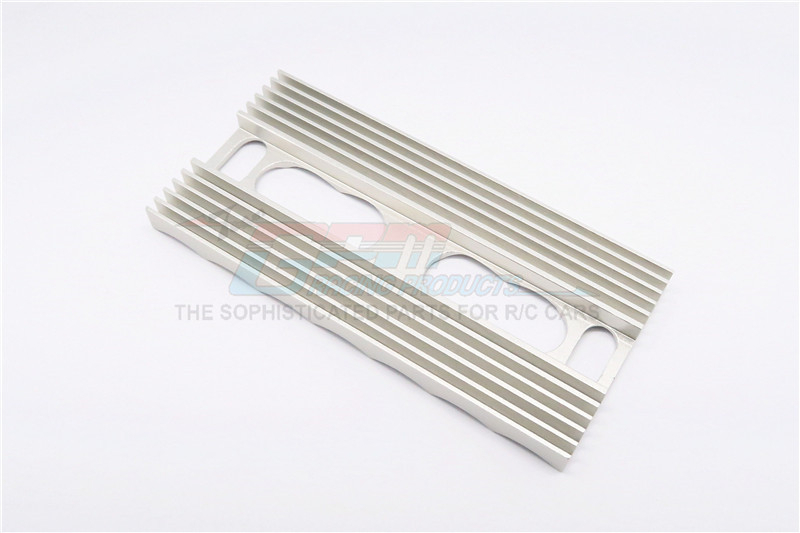 GPM Racing Miscellaneous All 4cell Aluminum Battery Stopper Plate Heat Sink-1pc Silver