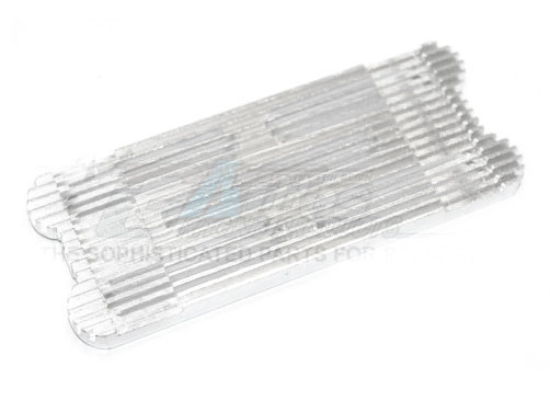 GPM Racing Miscellaneous All 6cell Aluminum Battery Stopper Plate Heat Sink-1pc Silver