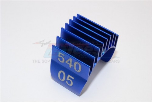 GPM Racing Miscellaneous All Aluminium Motor Heat Sink Mount 25Mm For 1/10 540 360 Motor- 1Pc Blue