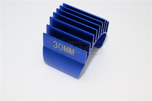 GPM Racing Miscellaneous All Aluminium Motor Heat Sink Mount 30Mm For 1/10 540 360 Motor- 1Pc Blue