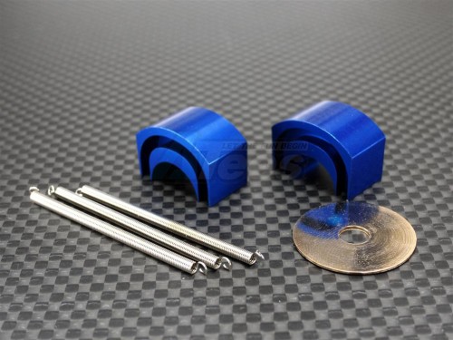 GPM Racing HPI Savage 21 Aluminum-7075 Clutch Shoe With Springs & Shim - 1 Set Blue