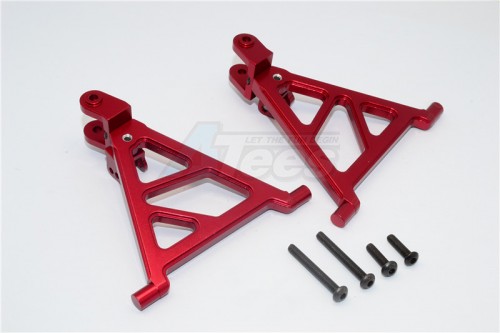GPM Racing Tamiya Lunch Box Aluminium Front Lower Arm - 1 Pair Red