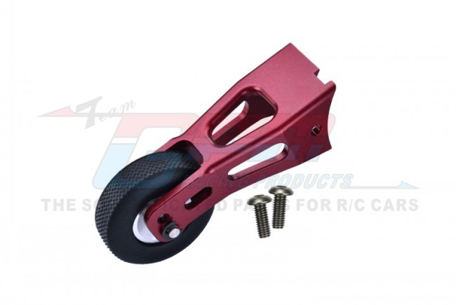 GPM Racing Tamiya Lunch Box Aluminium Rear Wheelie Bar - 1Set Red