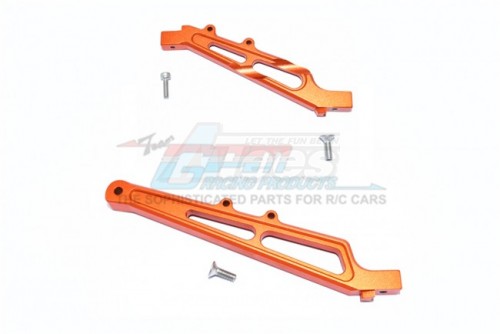 GPM Racing Arrma Infraction 6S BLX All-Road Aluminium Front + Rear Chassis Brace -5Pc Set Orange