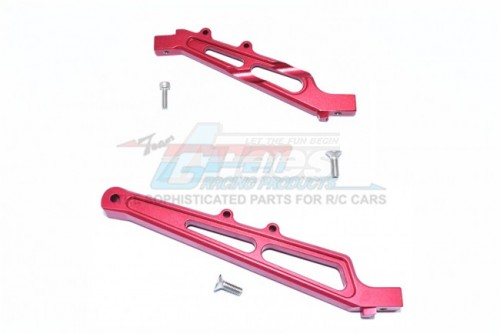 GPM Racing Arrma Infraction 6S BLX All-Road Aluminium Front + Rear Chassis Brace -5Pc Set Red