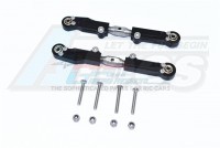 GPM Racing Arrma Infraction 6S BLX All-Road Aluminium + Stainless Steel Rear Upper Arm Tie Rod - 10Pcs Set Black