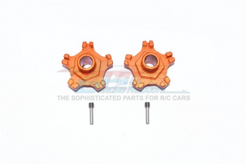GPM Racing Arrma Infraction 6S BLX All-Road Aluminium Wheel Hex (+6MM) - 4Pcs Set Orange
