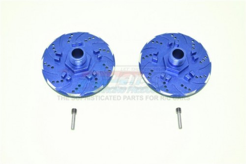 GPM Racing Arrma Infraction 6S BLX All-Road Aluminium +6Mm Hex With Brake Disk With Silver Lining - 4Pcs Set Blue