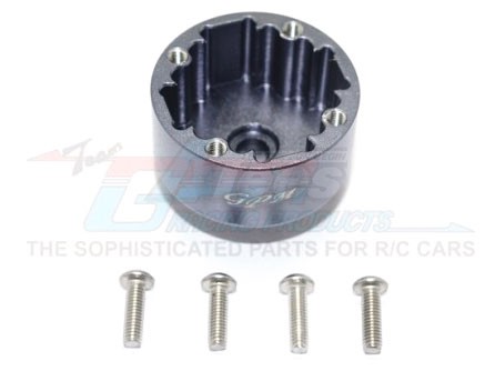 GPM Racing Arrma Kraton 6S BLX Aluminium Front/Rear Diff Case - 5Pcs Set Gun Metal