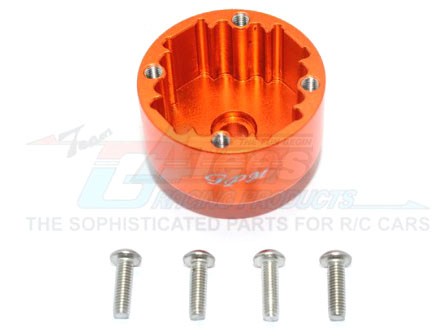 GPM Racing Arrma Kraton 6S BLX Aluminium Front/Rear Diff Case - 5Pcs Set Orange