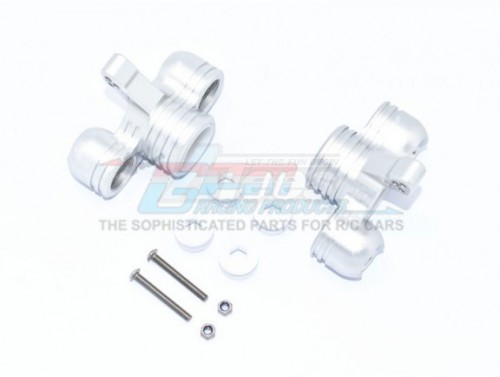GPM Racing Arrma Kraton 8S BLX Aluminium Front Knucklw Arms - 10Pcs Set Silver