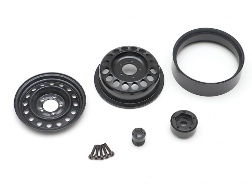 GPM Racing Kyosho Mini Inferno 09 Aluminum Rear Arm Bulk For Front Gear Box With Screws - 1 Piece Set Black