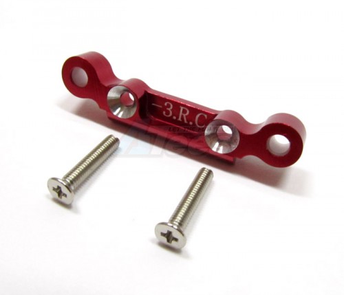 GPM Racing Turnigy 1/16 Racing Buggy Aluminum Rear Arm Bulk (3 Deg) For Rear Gear Box With Screws - 1pc Set Red