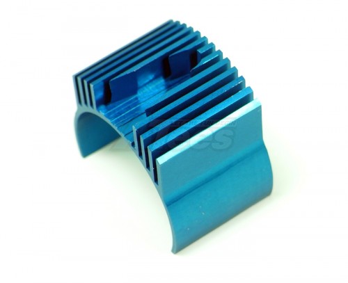 GPM Racing Kyosho Mini Inferno ST Aluminum Motor Heat Sink - 1 Piece Special Design Blue