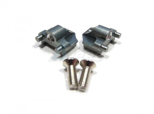 GPM Racing Turnigy 1/16 Racing Buggy Aluminum Battery Holder Mount With Screws - 1Pair Set Gun Metal