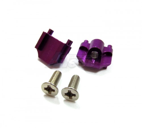 GPM Racing Turnigy 1/16 Racing Buggy Aluminum Battery Holder Mount With Screws - 1Pair Set Purple