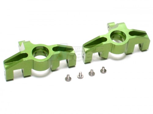 GPM Racing HPI Savage XS Flux Aluminum Front Knuckle Arm - 1 Pair Set Green