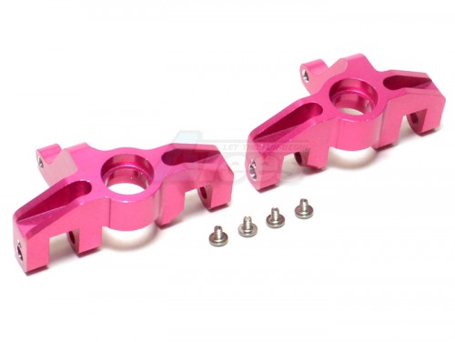 GPM Racing HPI Savage XS Flux Aluminum Front Knuckle Arm - 1 Pair Set Pink