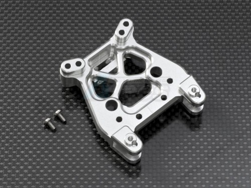 GPM Racing HPI Savage XS Flux Aluminum Front Shock Tower 1 Piece Silver