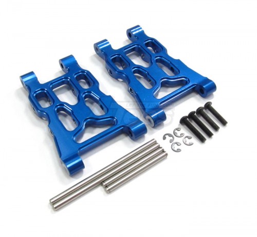 GPM Racing HPI Savage XS Flux Aluminum Front Or Rear Lower Arm -1 Pair Set Blue
