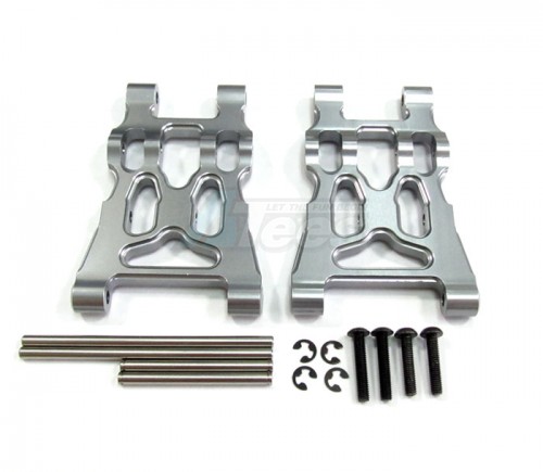 GPM Racing HPI Savage XS Flux Aluminum Front Or Rear Lower Arm -1 Pair Set Gun Metal