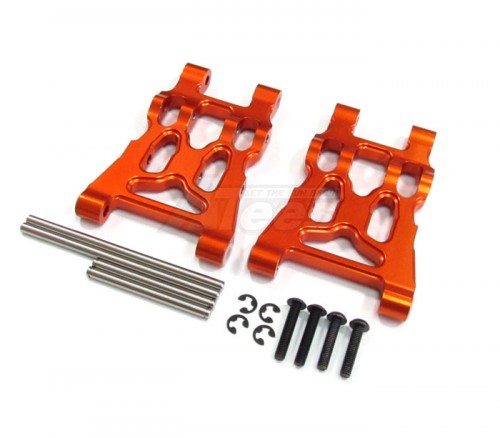 GPM Racing HPI Savage XS Flux Aluminum Front Or Rear Lower Arm -1 Pair Set Orange