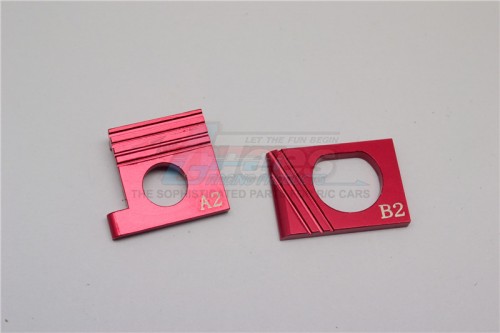 GPM Racing Kyosho Mini-Z AWD Aluminum Motor Spacer (motor Gear 17t With Main Gear 31t ) (motor Gear 19t With Main Gear 29t) (motor Gear 21t With Main Gear 27t) - 1pr Red