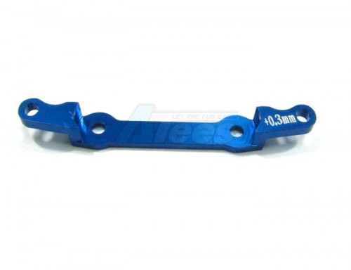 GPM Racing Kyosho Mini-Z AWD Aluminum Rear Knuckle Arm Holder (toe In +0.3mm) - 1 Piece Silver