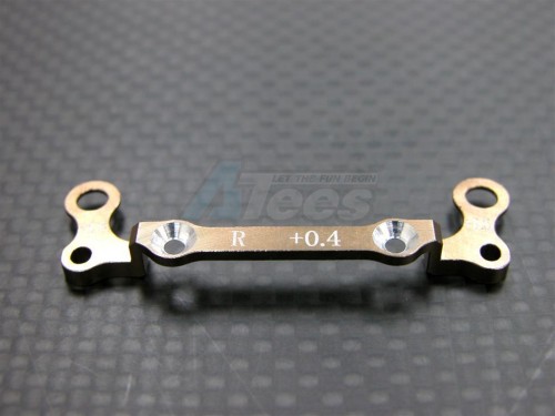 GPM Racing Kyosho Mini-Z AWD Aluminum Rear Knuckle Arm Holder (toe In +0.4mm, Thick 0.6mm) - 1pc Gpm Design Gold