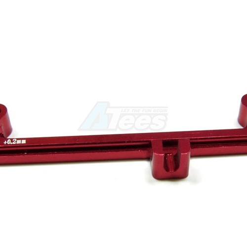 GPM Racing Kyosho Mini-Z AWD Aluminum Steering Plate (+0.2mm) - 1 Piece Red