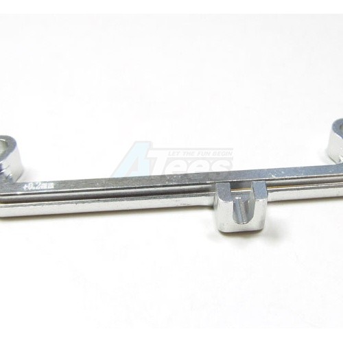 GPM Racing Kyosho Mini-Z AWD Aluminum Steering Plate (+0.2mm) - 1 Piece Silver