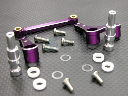 GPM Racing HPI Nitro MT 2 Aluminum Steering Assembly Set Purple