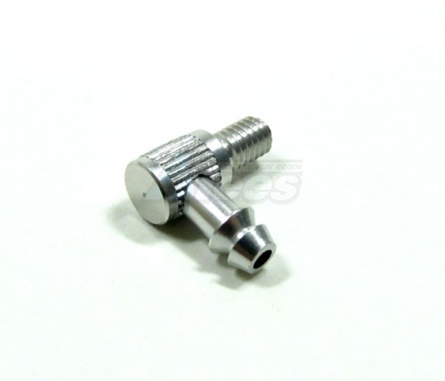 GPM Racing Miscellaneous All Oil Nipple (l-shape Design)-1pc Silver