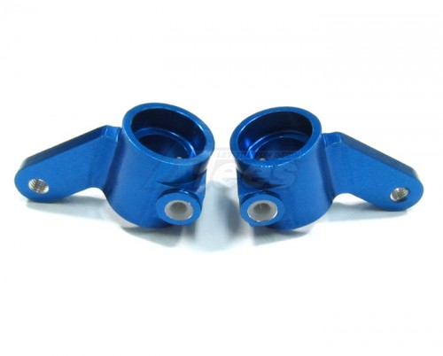 GPM Racing Traxxas Rustler VXL Aluminum Front Knuckle 1 Pair Blue