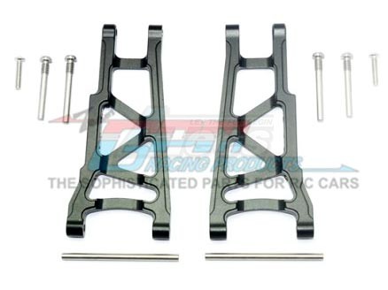 GPM Racing Traxxas Rustler VXL Aluminum Rear Lower Arm - 1pr Set Black