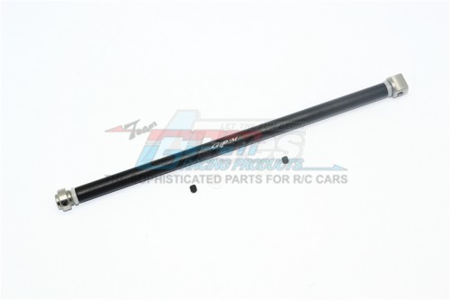 GPM Racing Traxxas Rustler VXL Stainless Steel + Aluminium Center Drive Shaft - 5Pcs Set (For 67076-4) Black